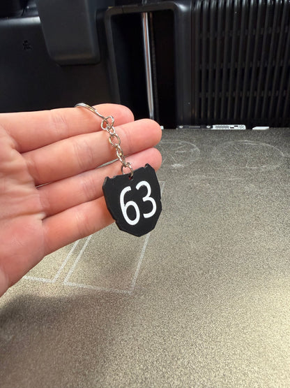 Motocutz Plate Keychain