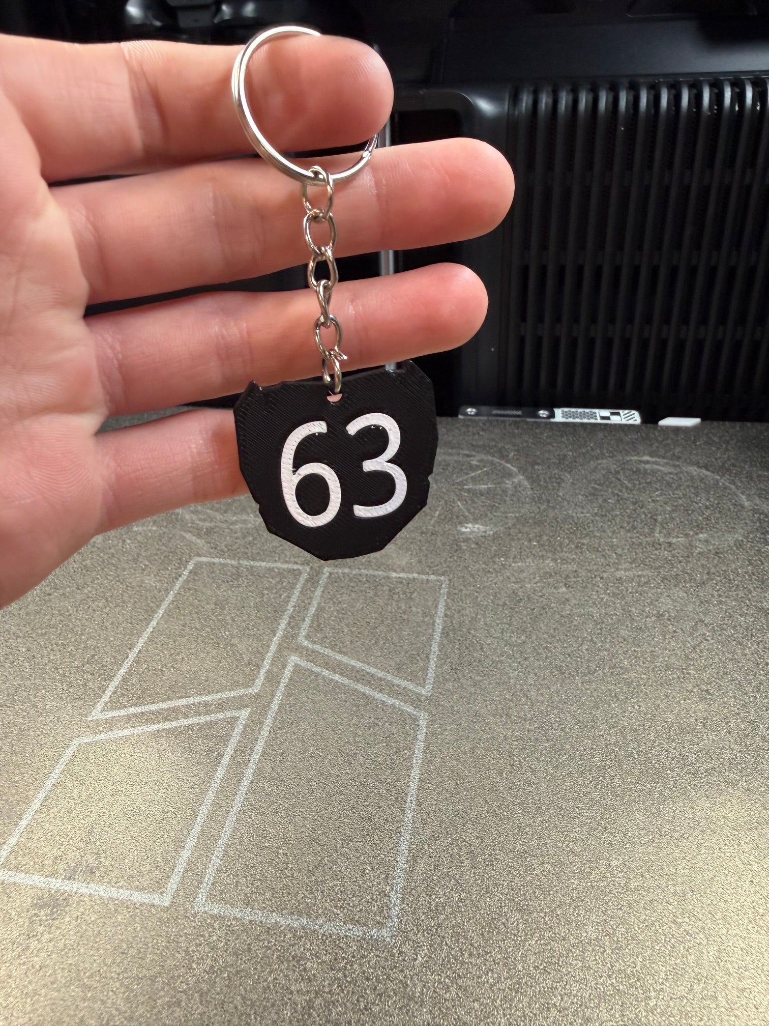 Custom Odi Number plate keychains